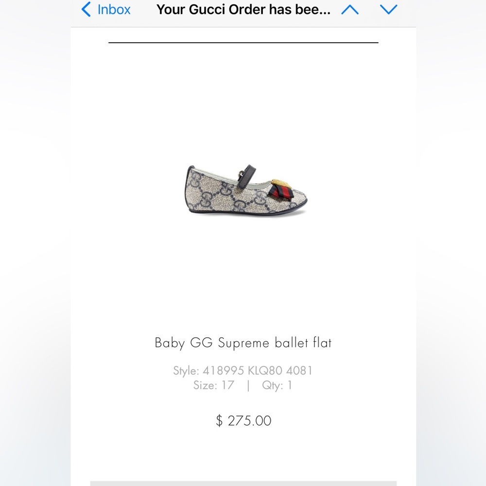 Baby GG Supreme ballet flat